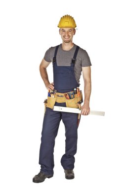 Smiling manual worker clipart