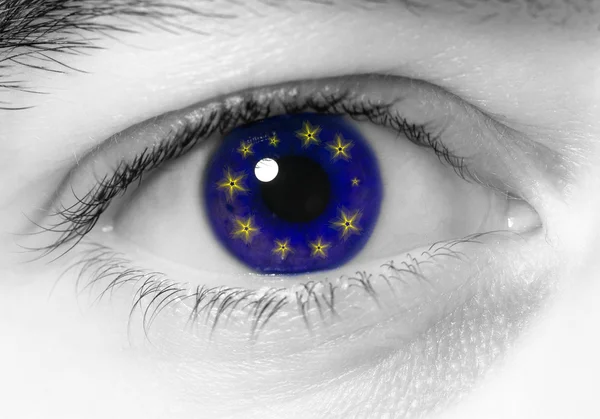 Очі на Європу — стокове фото