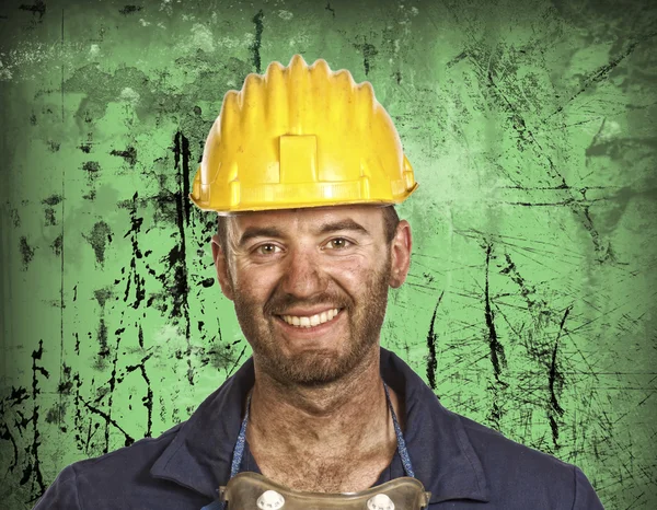 Heavy industry worker portrait Stock Image