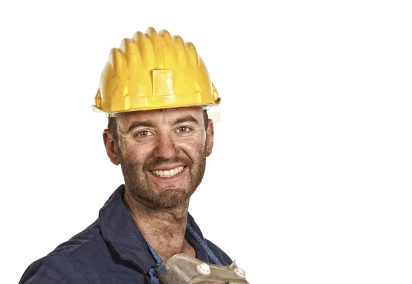 Young labourer portrait Royalty Free Stock Images