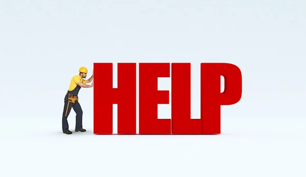 Handwerker brauchen Hilfe — Stockfoto