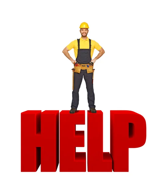 Handyman oferecer sua ajuda — Fotografia de Stock