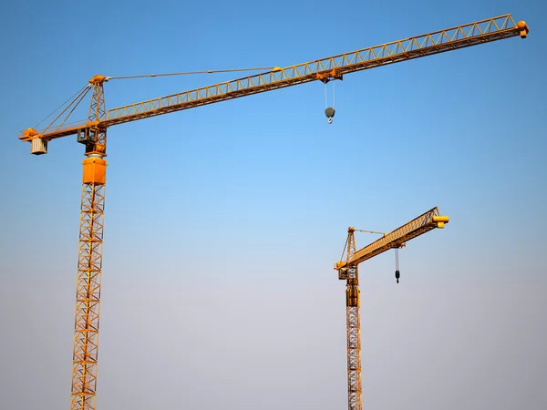 Crane background and blue sky — Stock Photo, Image