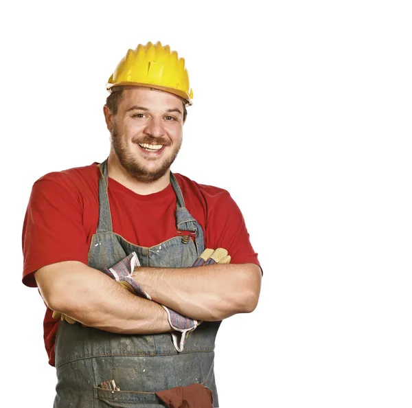 Smiling handyman — Stock Photo, Image