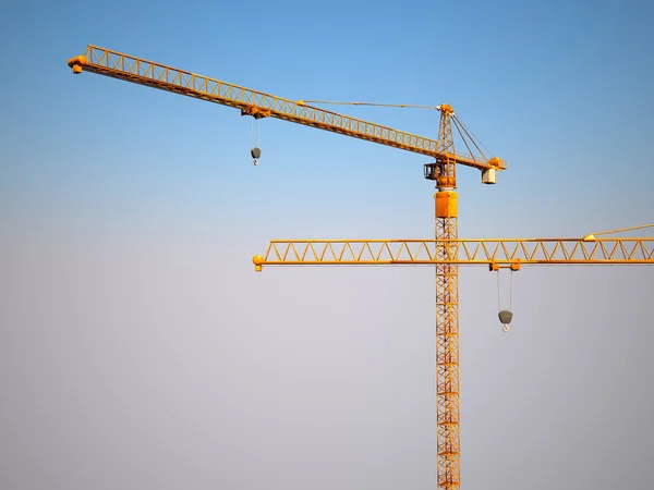 Construction metal crane background — Stock Photo, Image