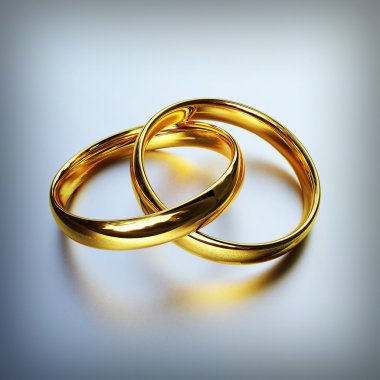 Gold rings clipart