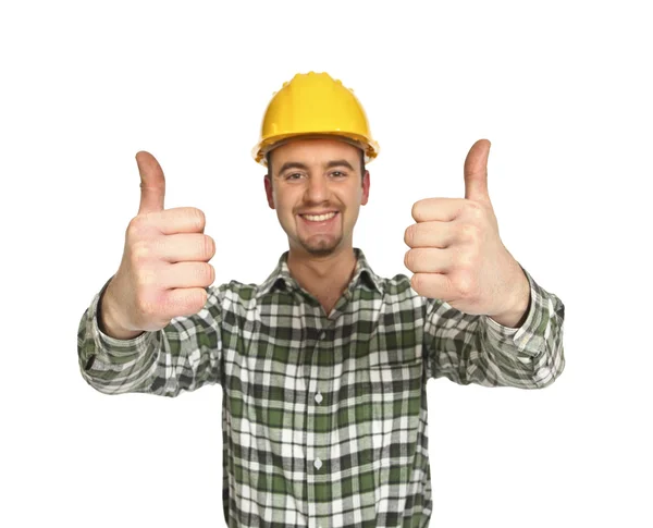 Handyman thumbs up — Stock Photo, Image