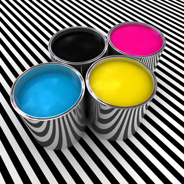 CMYK-färg måla bakgrunden — Stockfoto