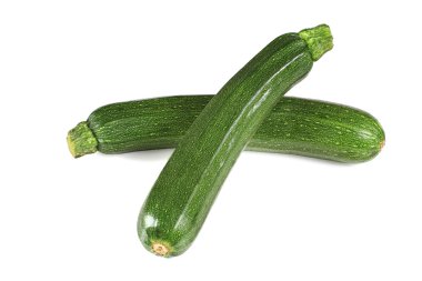 Zucchini courgette isolated on white clipart