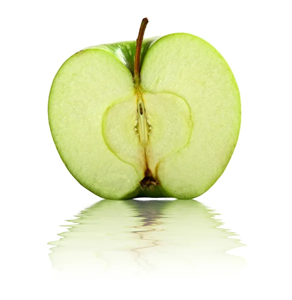 Yarım elma arka plan — Stok fotoğraf