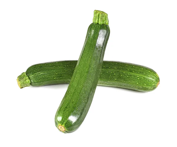 Zucchini-Zucchini isoliert auf weiß — Stockfoto