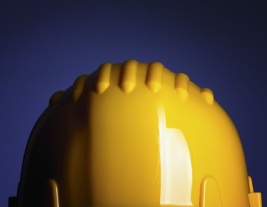 Yellow handyman's helmet clipart