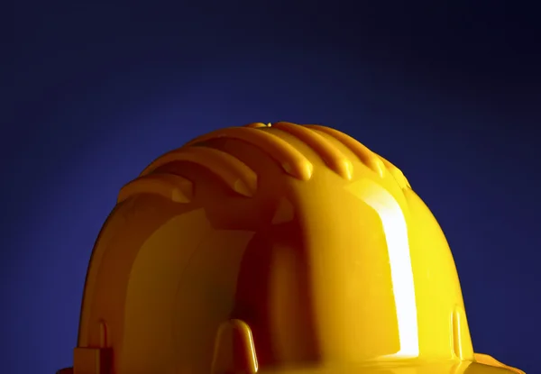Yellow handyman's helmet — Stock Photo, Image