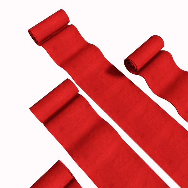 Tapetes vermelhos fundo — Fotografia de Stock