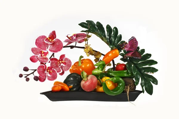 Ikebana de verduras — Foto de Stock