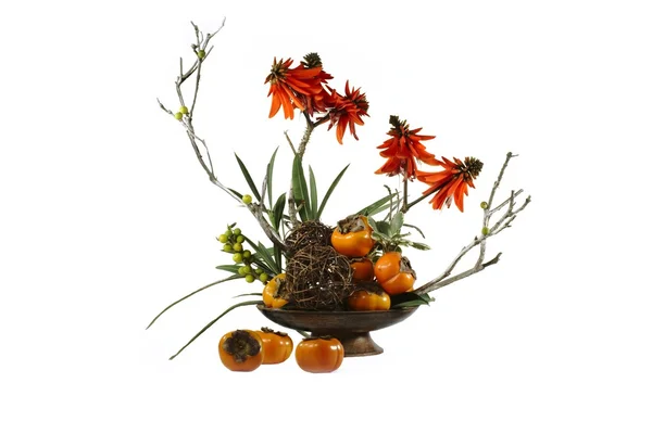 Reife Früchte und Blumen — Stockfoto