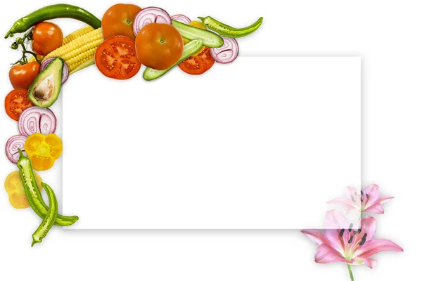 Kukuřice a zeleniny — Stock fotografie