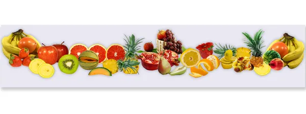 Fruta por tarjeta — Foto de Stock