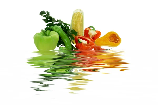 Corn and pumpkin — Stock Photo, Image