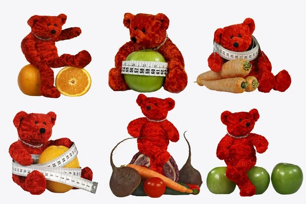 Bears and a diet — Stock Photo, Image