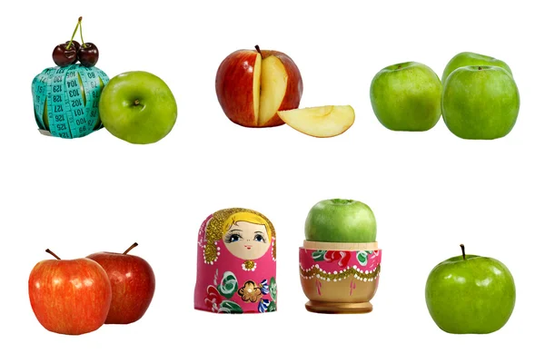 Gruppe der Äpfel — Stockfoto