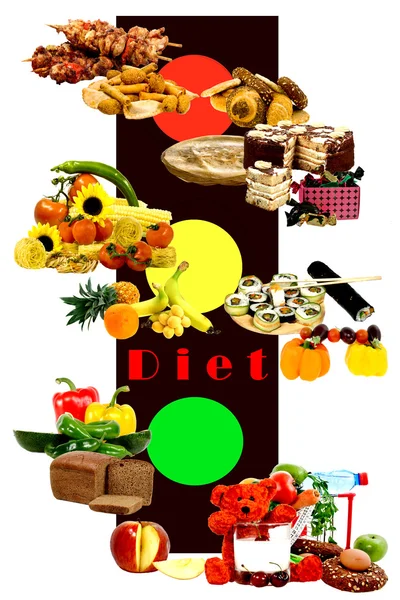 Semáforo dietético —  Fotos de Stock