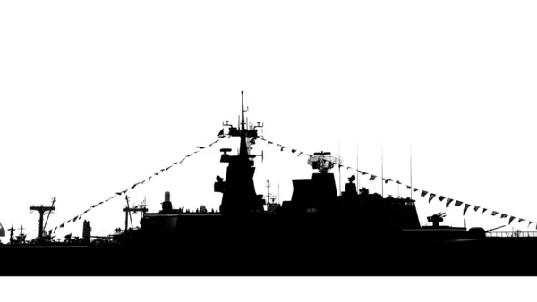 Grote marineschip — Stockfoto