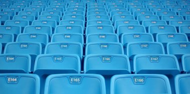 Rows of Emtpy Seats clipart