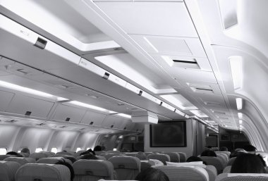 Aircraft Cabin View clipart