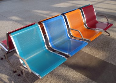 Colorful Modern Bench clipart