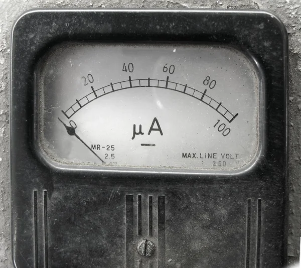Vintage ampère meter — Stockfoto