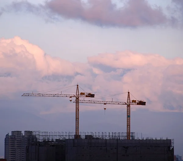 Construction Site at Dusk — Stock Photo, Image