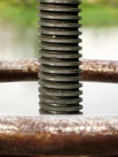Rusty Irrigation Lock — Stock Photo, Image