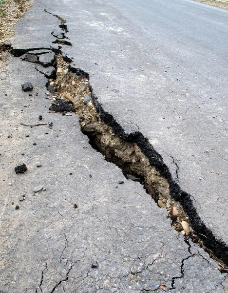 Damaged Road — Stock Photo, Image
