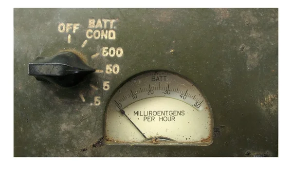 Vintage Radiation Meter — Stock Photo, Image