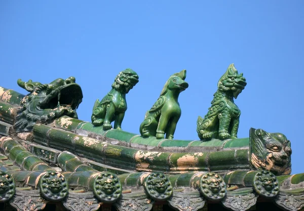 중국 사원 지붕 세부 사항 — 스톡 사진
