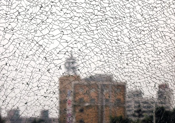 Kırık pencere — Stok fotoğraf