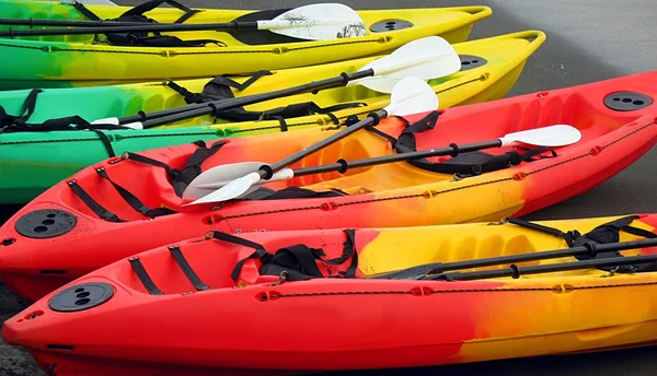 Colorful Canoes — Stock Photo, Image