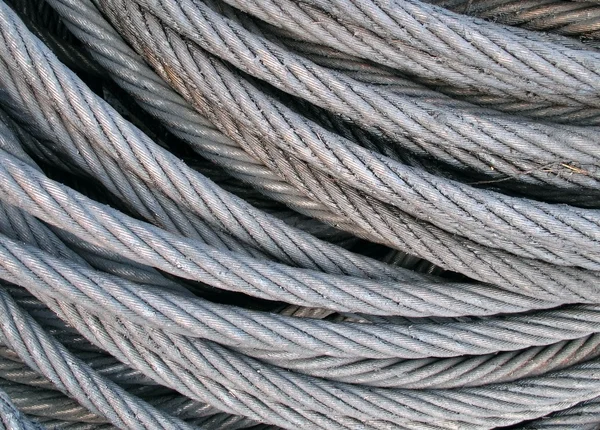 Ocelové kabely — Stock fotografie