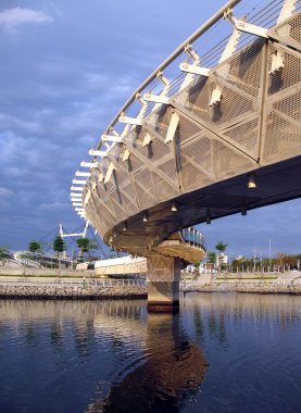 Curved Pedestrian Bridge clipart