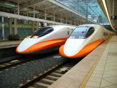 Modern High Speed Train clipart