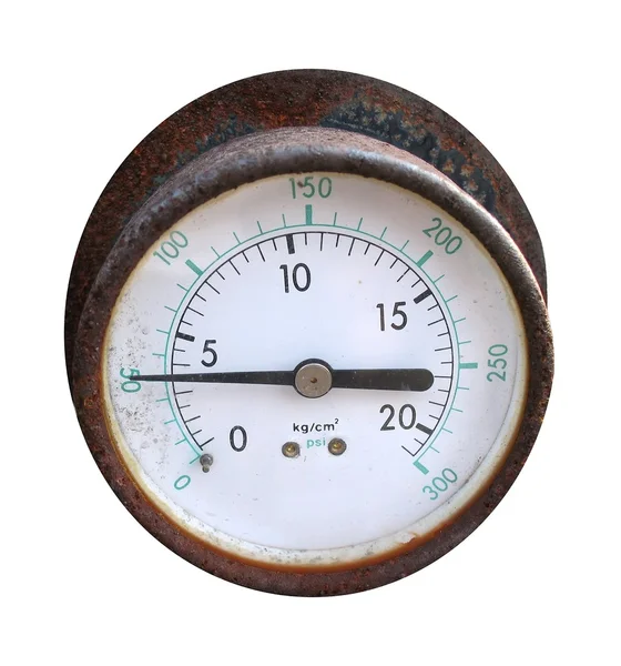 Velho manómetro — Fotografia de Stock