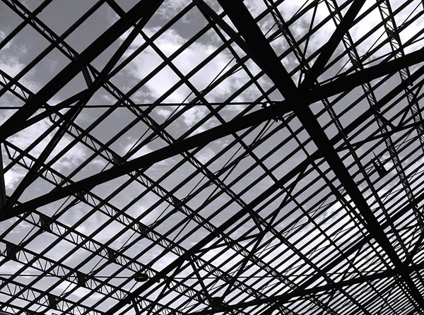 屋根の構造のシルエット — ストック写真