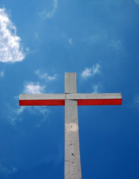 Simple Wooden Cross — Stock Photo, Image