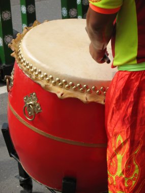 Chinese Drummer clipart