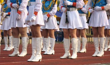 Girls Marching Band clipart