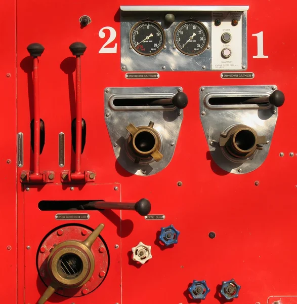 Staré požární vůz detail — Stock fotografie