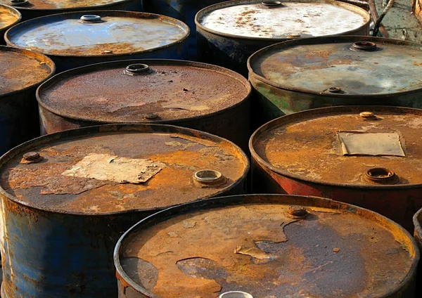 Rusty Barrels — Stock Photo, Image