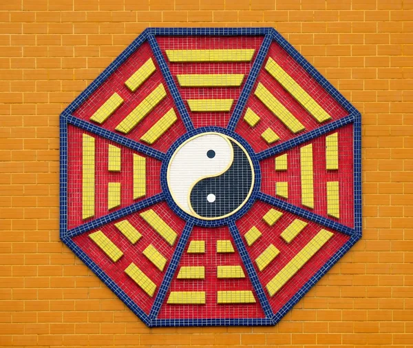 Simbolul taoist octogonal — Fotografie, imagine de stoc