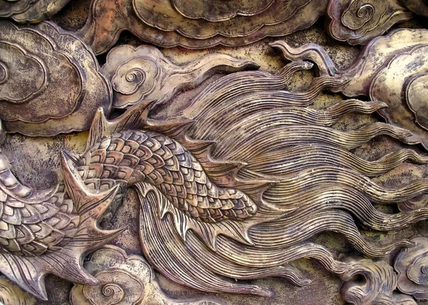 Бронзовый дракон — стоковое фото